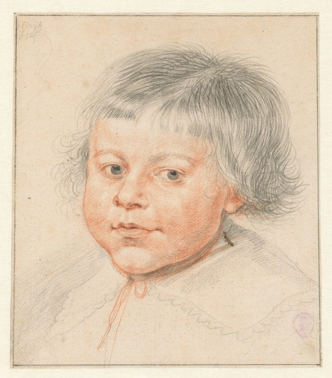 Busto infantil, ligeiramente para a esquerda de Matthys van den Bergh