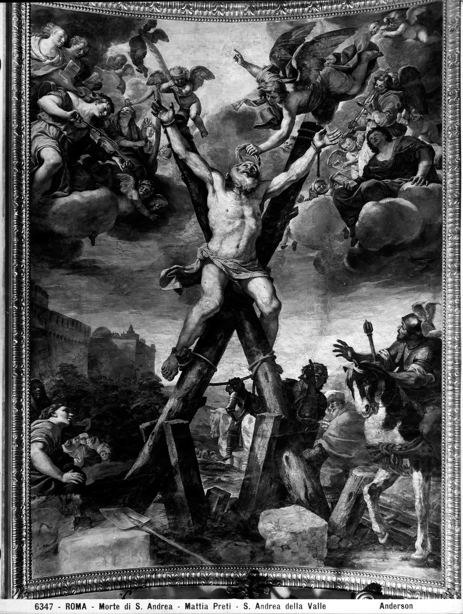 Martírio de Santo André, 1650-51 de Mattia Preti