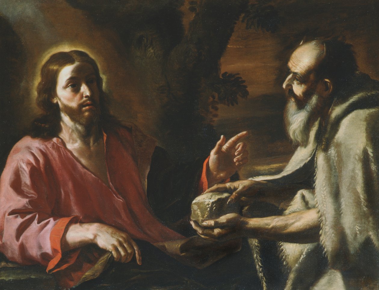 Cristo tentado por Satanás de Mattia Preti