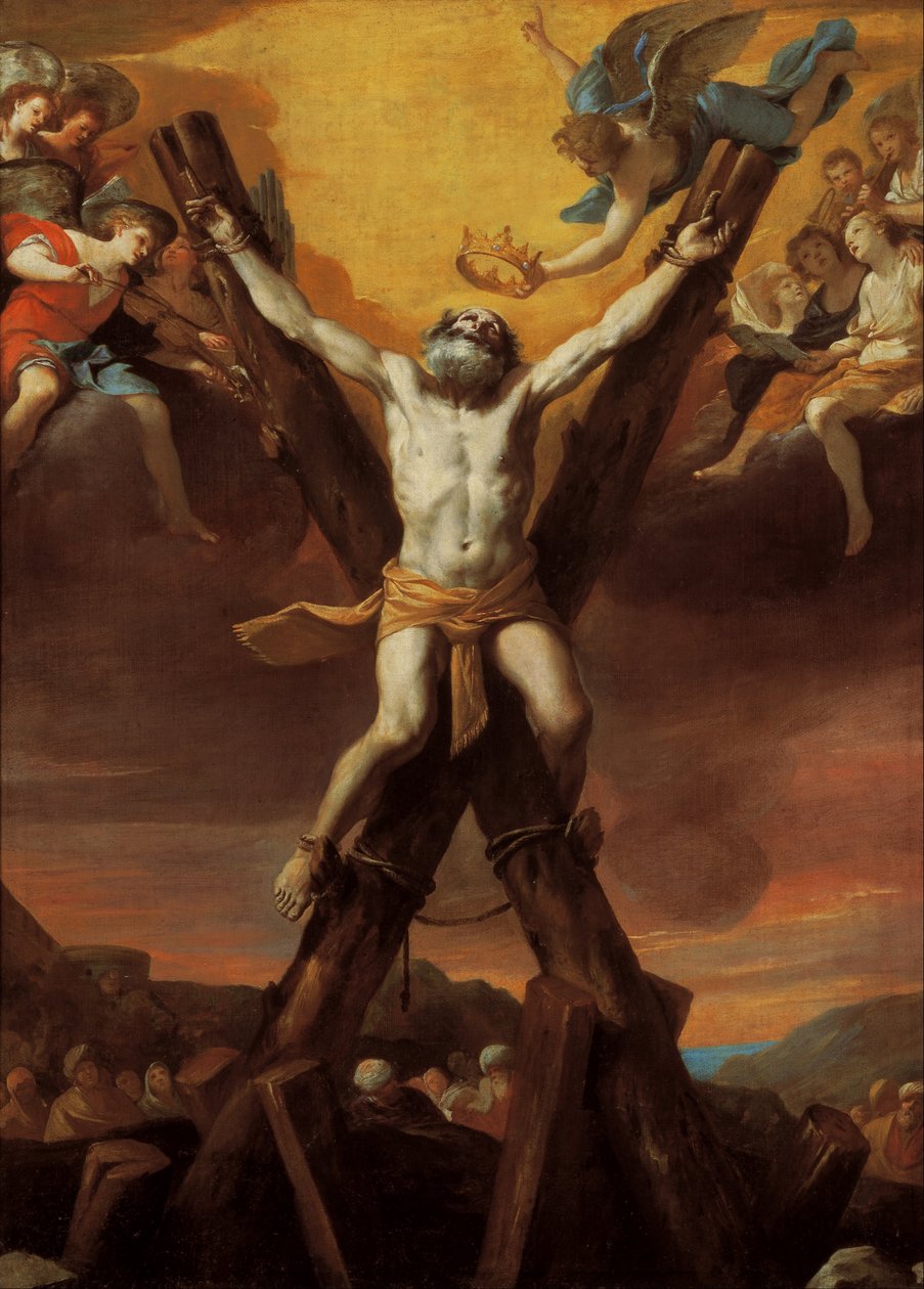 A crucificação de St Andrew de Mattia Preti