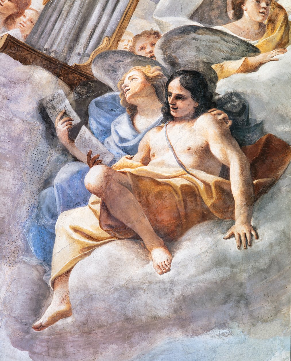 Concertos de Anjos, pormenor de Mattia (1613 99) Preti