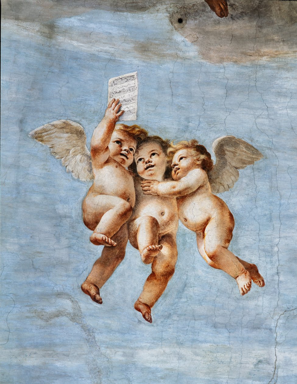 Concertos de Anjos, pormenor de Mattia (1613 99) Preti