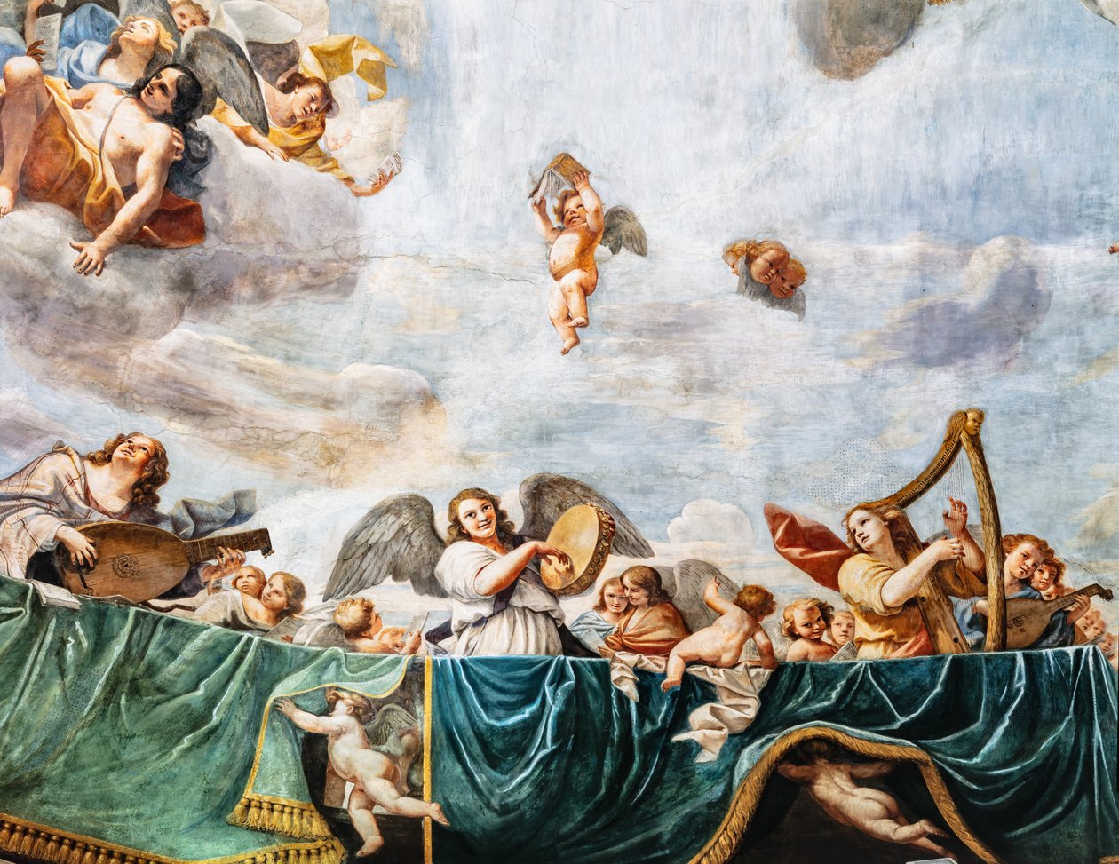 Concertos de Anjos, pormenor de Mattia (1613 99) Preti
