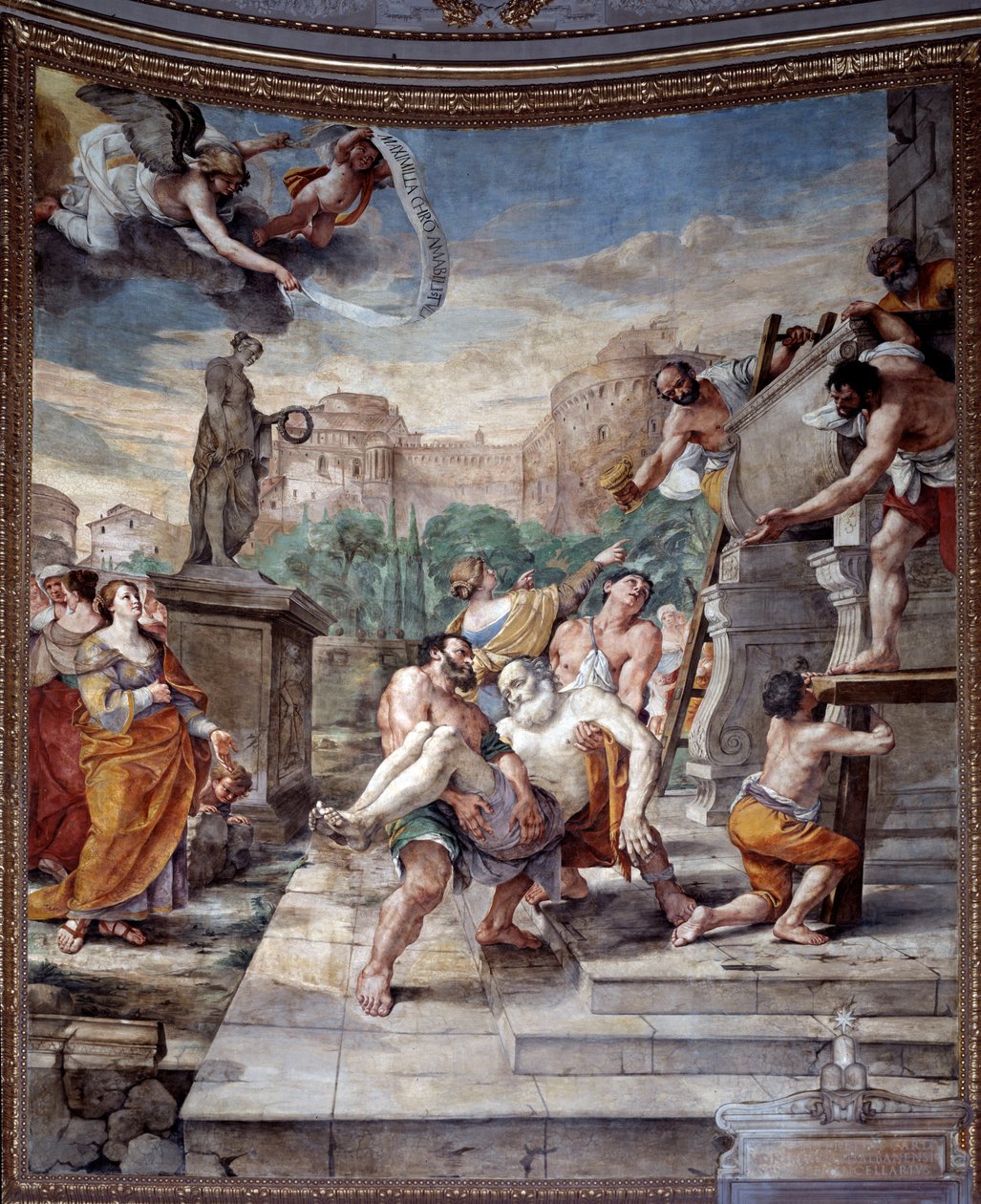 Entrada de Santo André (fresco de Mattia Preti