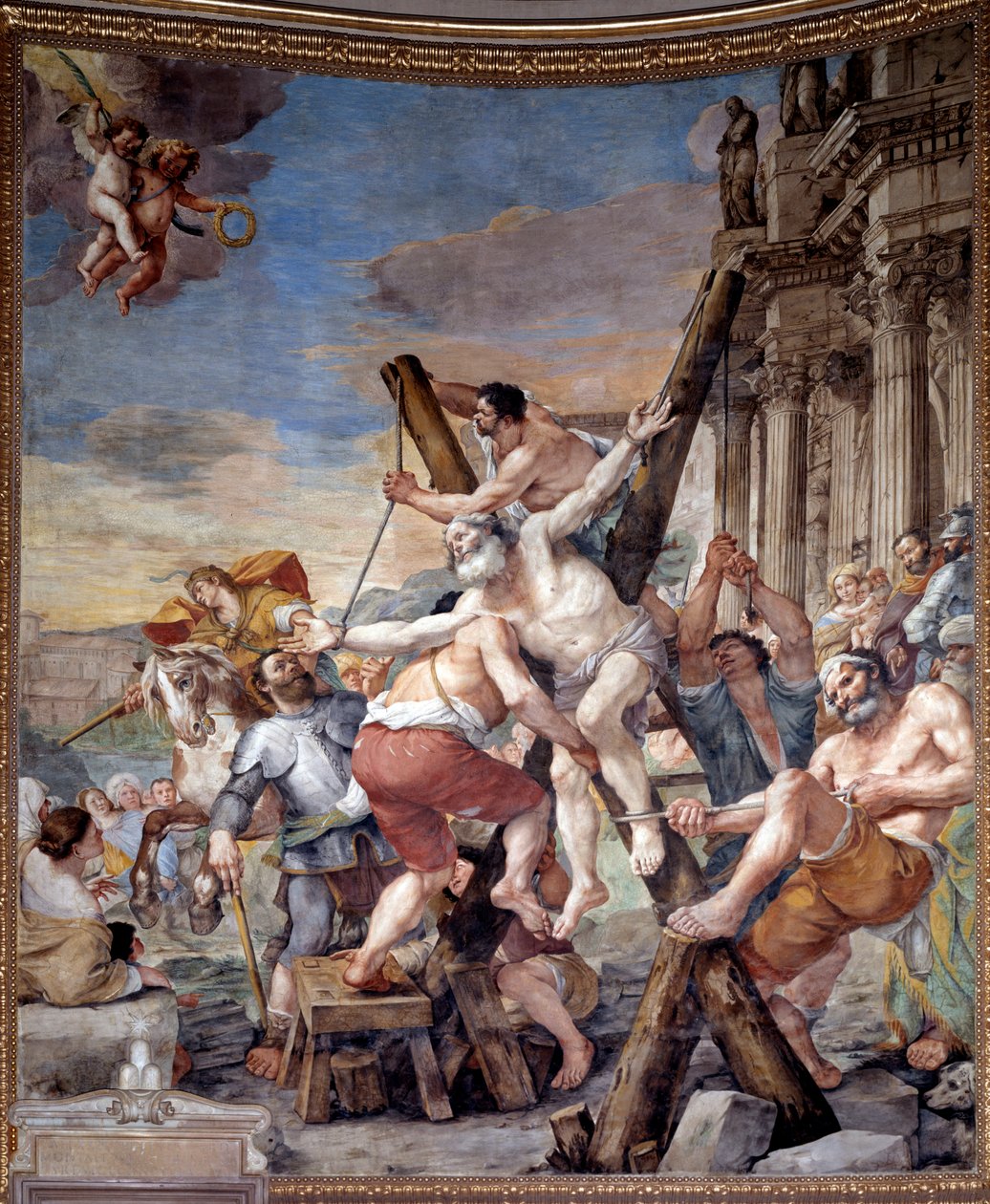 Martírio de Santo André (fresco de Mattia Preti