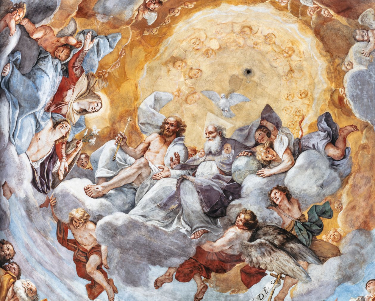 Paraíso, pormenor de Mattia (1613 99) Preti
