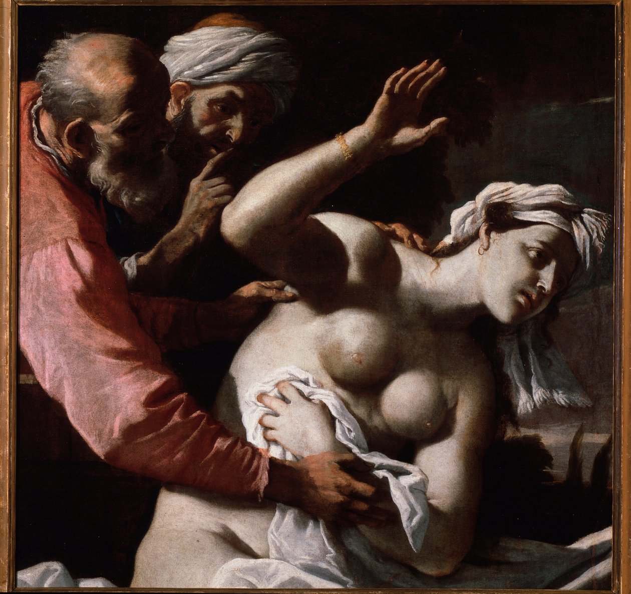 Susanna e os Anciãos - óleo sobre tela de Mattia Preti