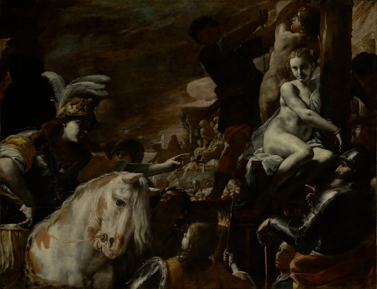 Clorindarescendente Sofronia e Olindo de Mattia Preti