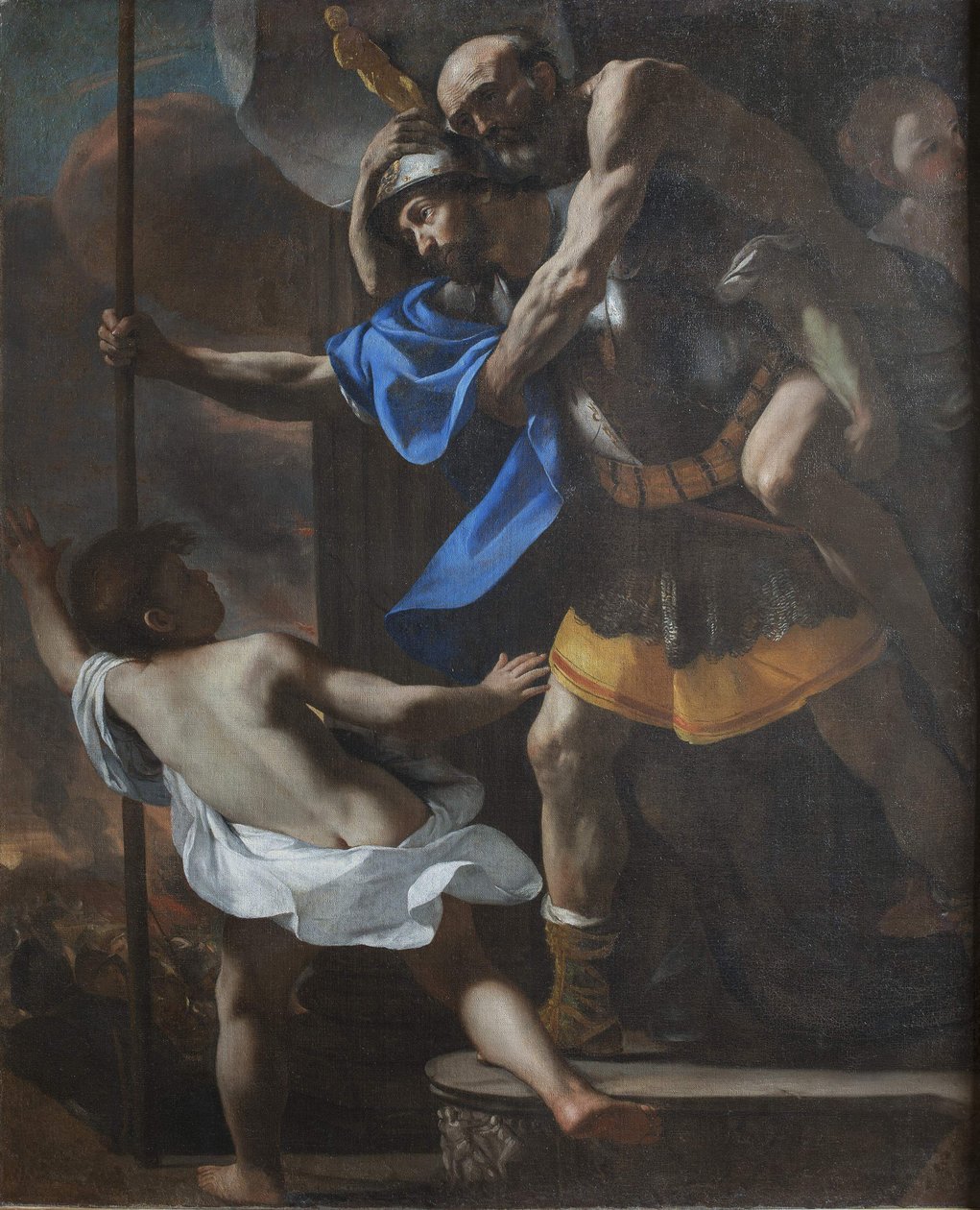 Fuga de Tróia, 1635-1640. de Mattia Preti