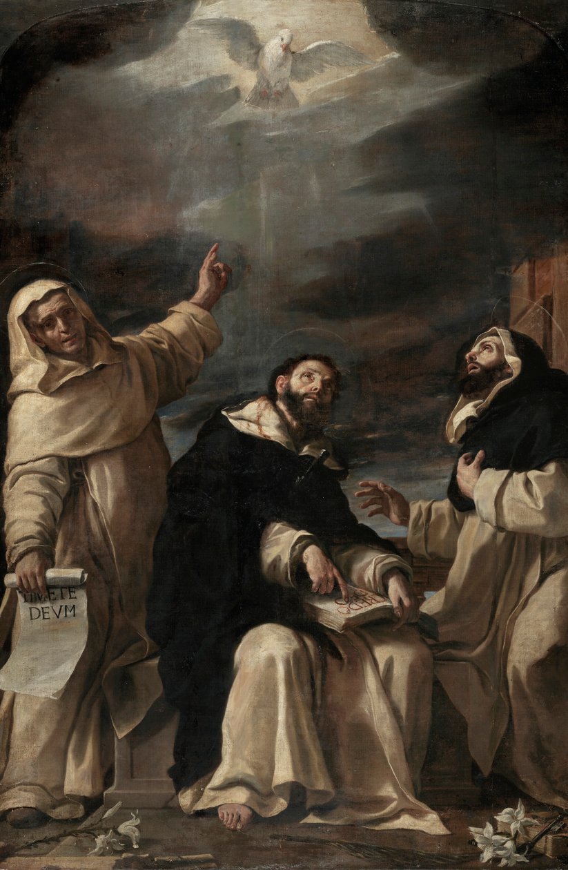Santos Vicente Ferrer, Pedro Mártir e Raimundo de Peñafort de Mattia Preti