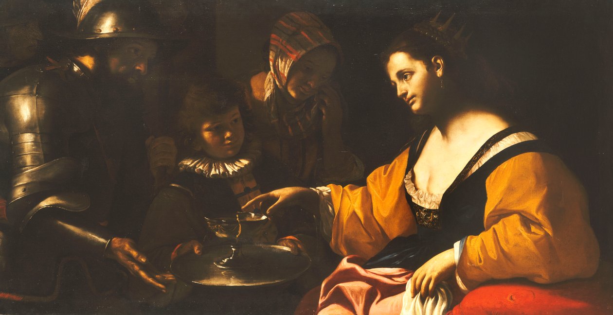 Sophonisba recebendo a Taça do Veneno, c.1640 de Mattia Preti