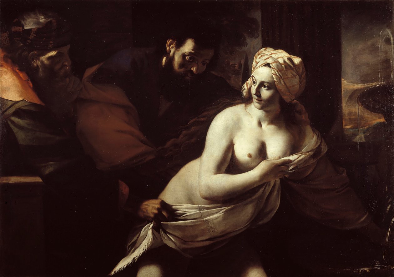 Susanna e os Anciãos, 1600. de Mattia Preti