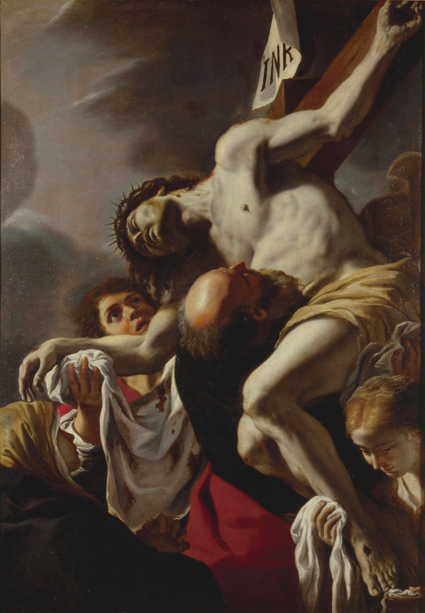 A Descida da Cruz, década de 1680. de Mattia Preti