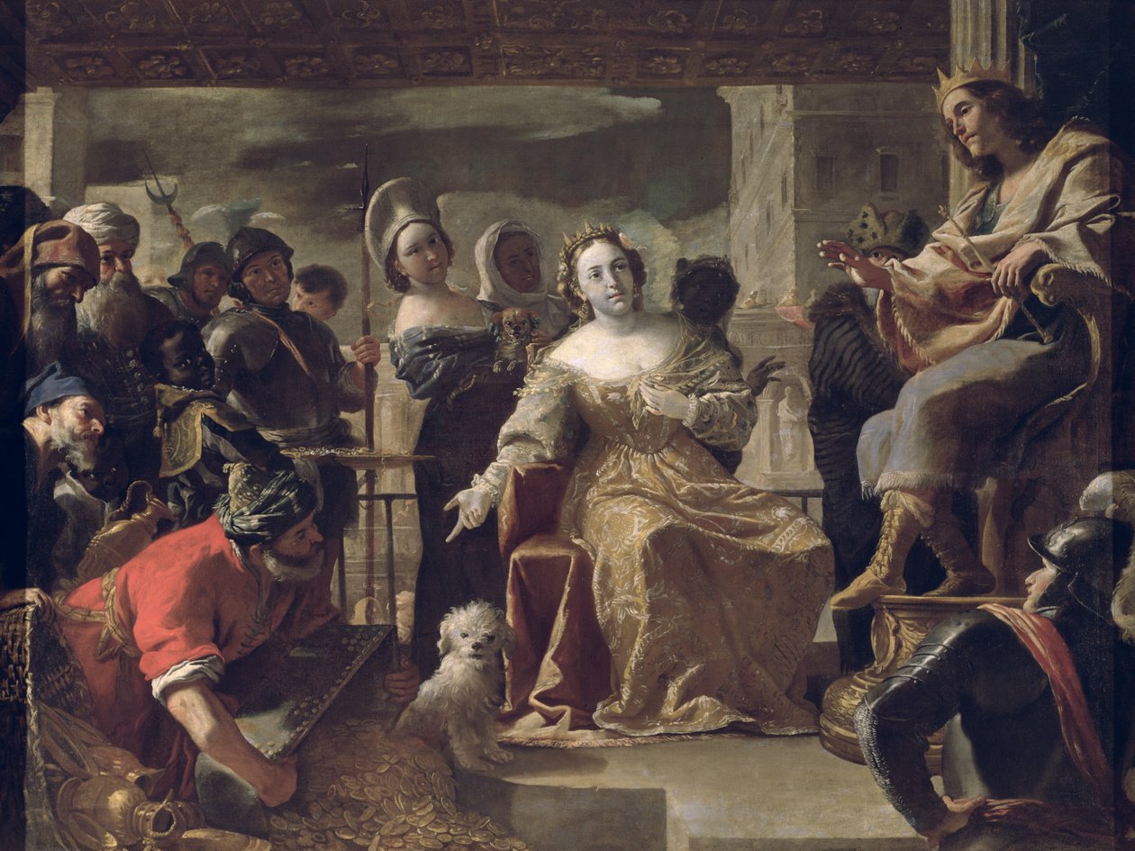 A rainha de Sabá antes de Salomão de Mattia Preti