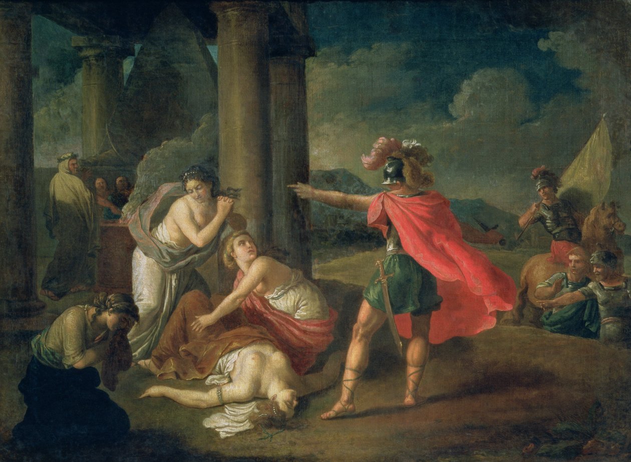 A morte de Camilla, irmã de Horácio, 1787 de Matvei Ivanovich Puchinov