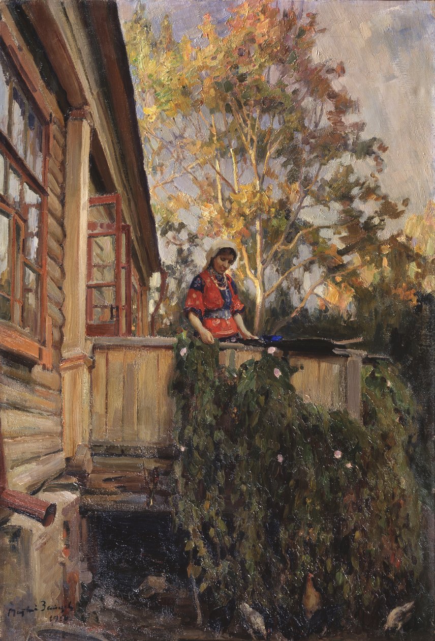 Na varanda, 1912 de Matvei Markovich Zaytsev
