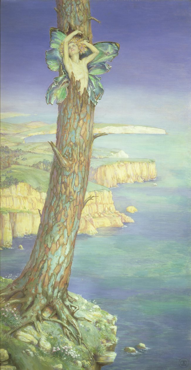 Ariel, c.1915 (mídia mista) de Maud Tindal Atkinson