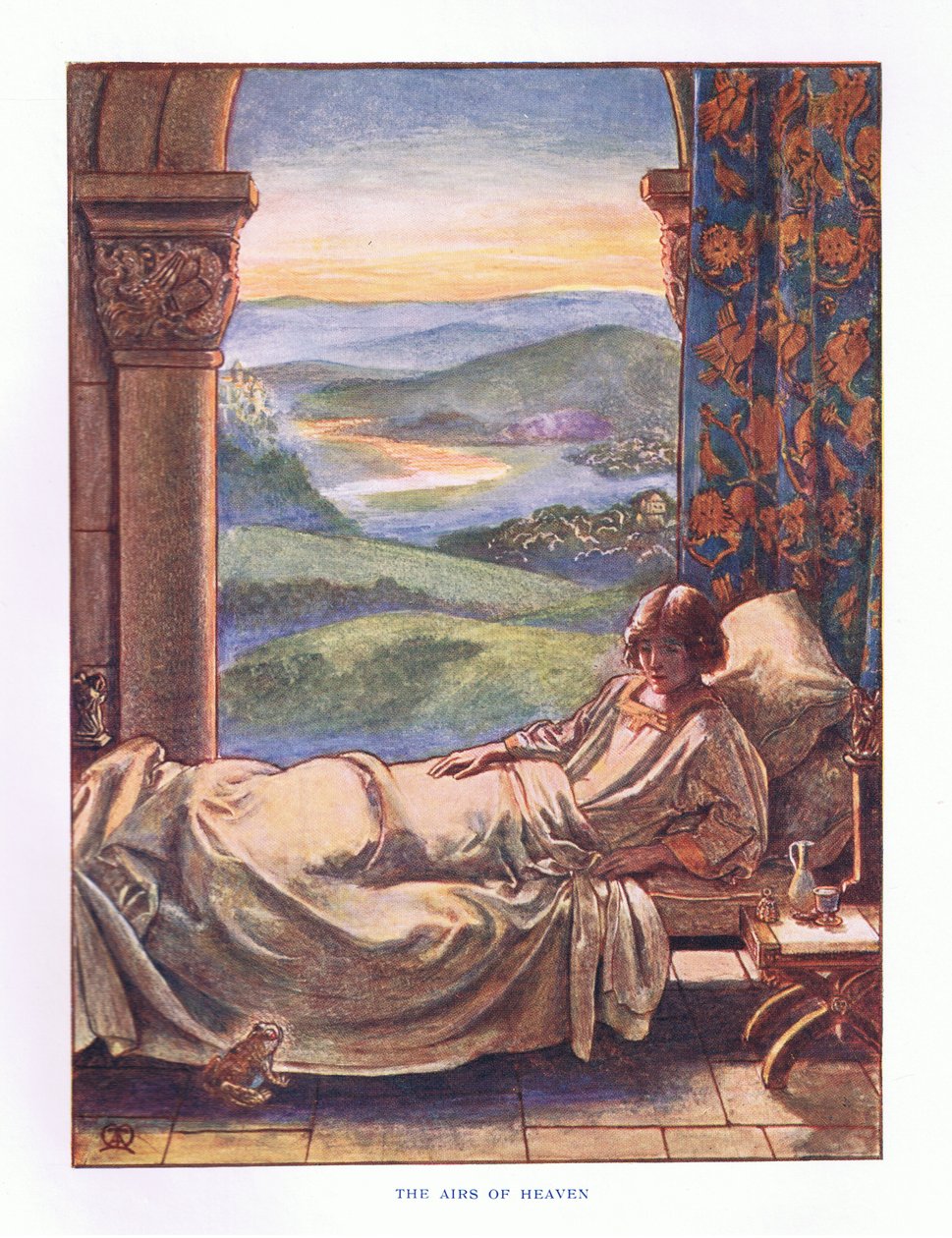 Os ares do céu, ilustração deLady Anns Fairy Tales, 1914 de Maud Tindal Atkinson