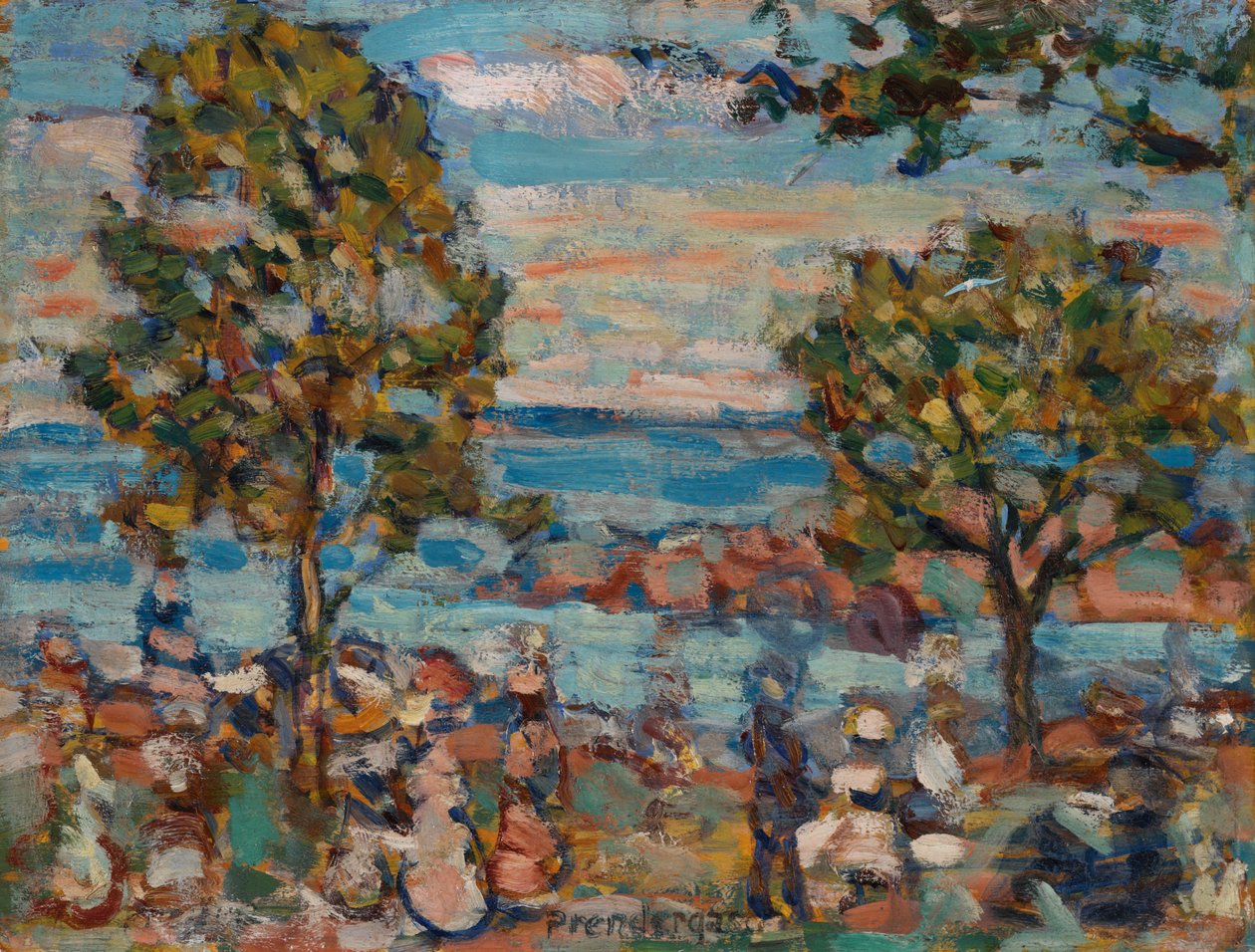 Cena da praia de Maurice Brazil Prendergast