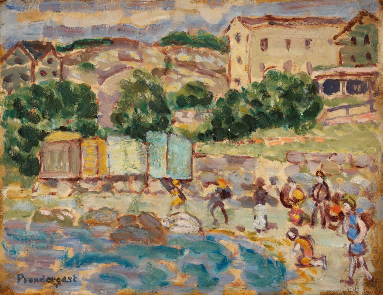 Praia e Aldeia de Maurice Brazil Prendergast