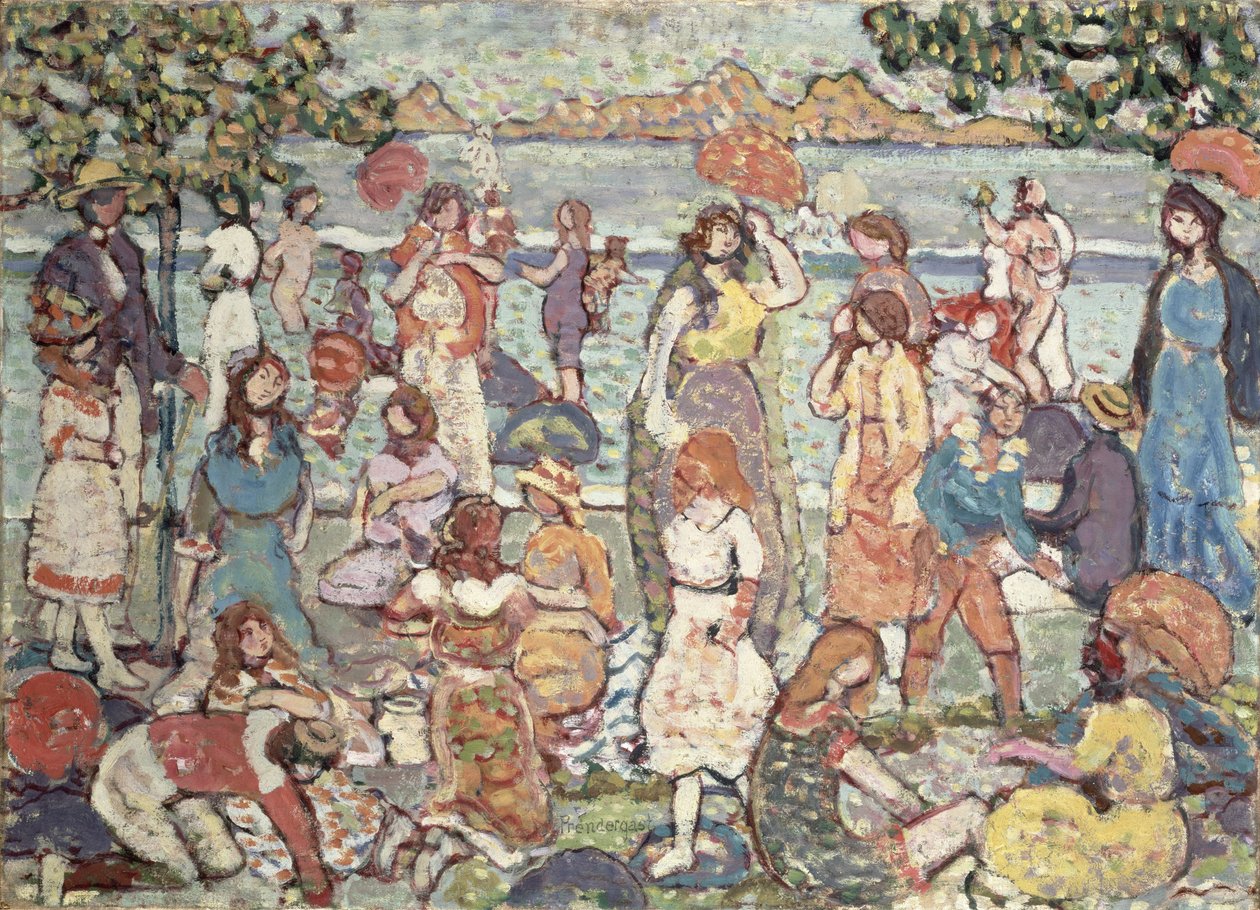 Paisagem com figuras, 1921 de Maurice Brazil Prendergast
