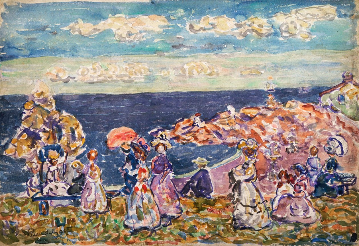 Na praia de Maurice Brazil Prendergast