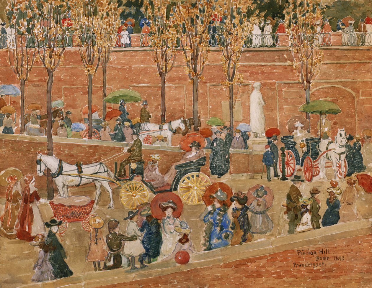 Monte Pincian, Roma de Maurice Brazil Prendergast