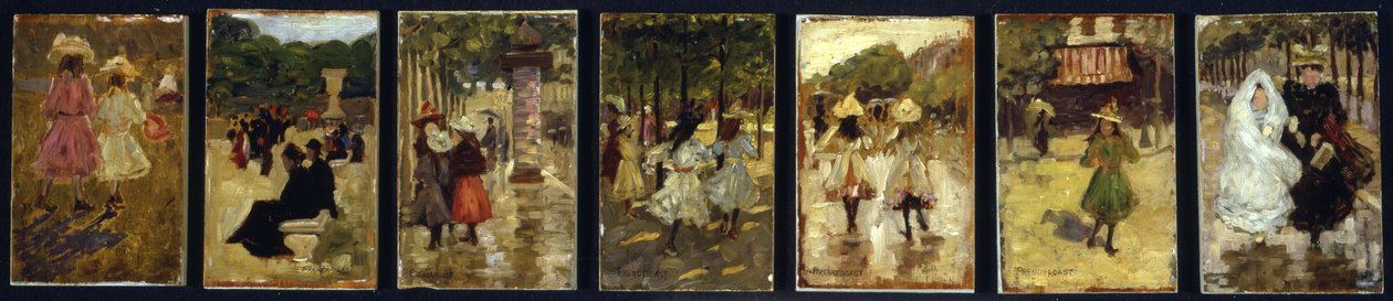 Esboços em Paris, c.1892-94 de Maurice Brazil Prendergast