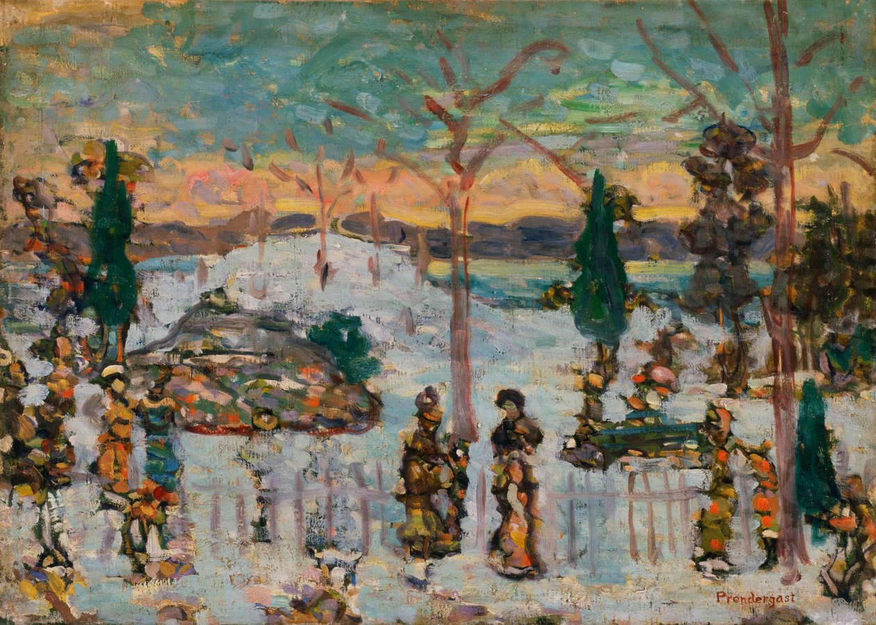 Neve em abril de Maurice Brazil Prendergast