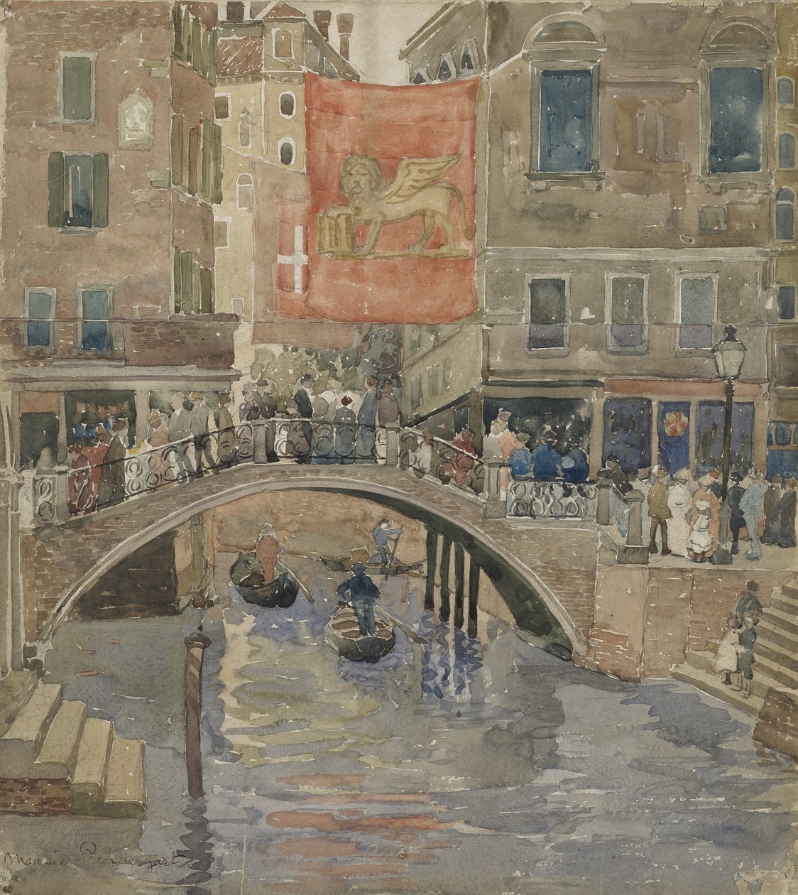 Veneza, c.1898-99 de Maurice Brazil Prendergast