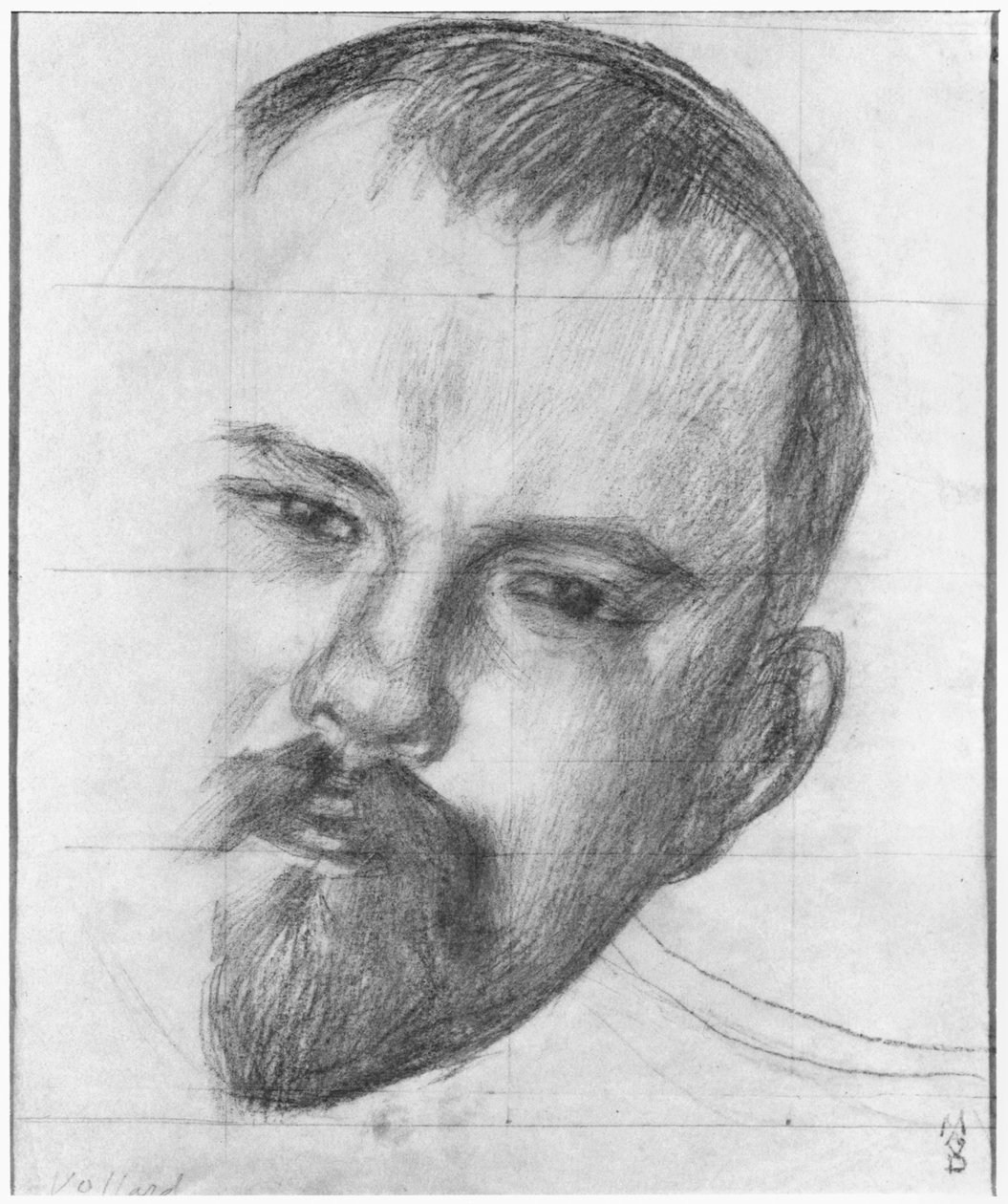 Ambroise Vollard (1868-1939) 1899 (lápis e otimista) de Maurice Denis