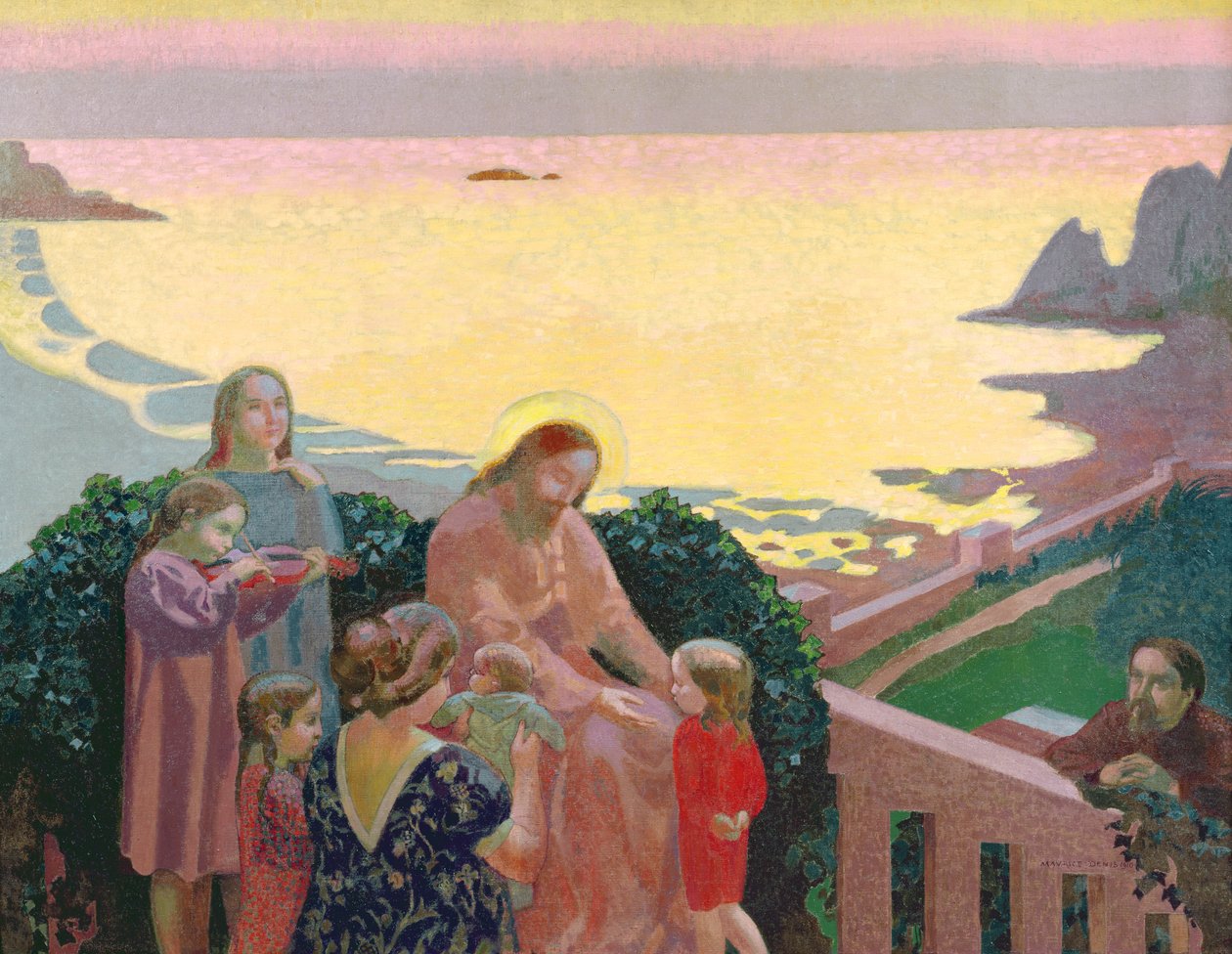 Cristo com as crianças, 1910 de Maurice Denis