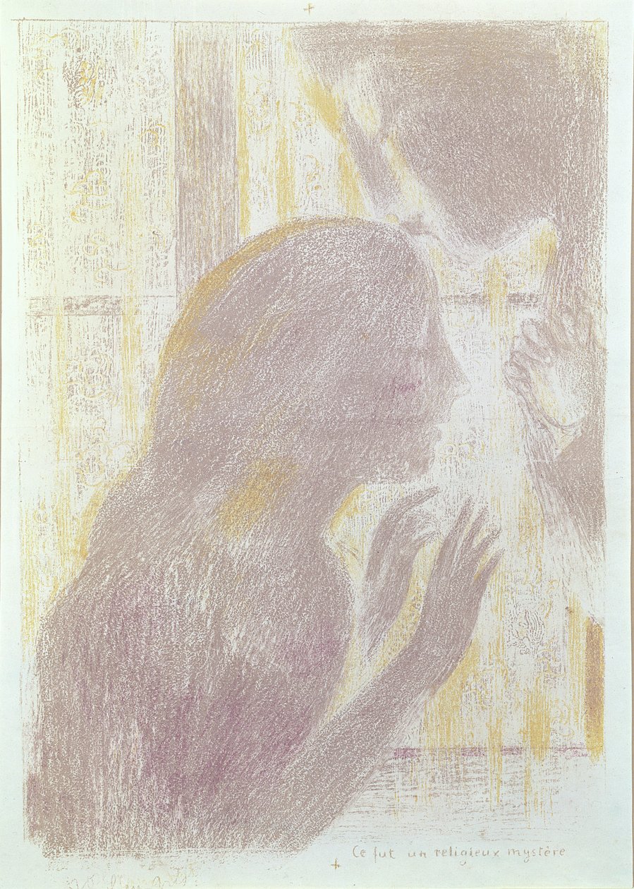 Foi um mistério religioso (lápis e giz de cera no papel) de Maurice Denis