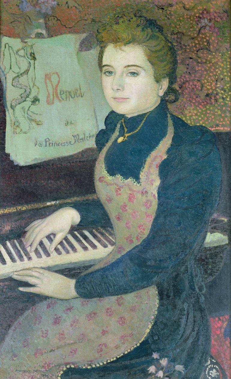 Marta no piano ou, Minueto da princesa Maleine, 1891 de Maurice Denis