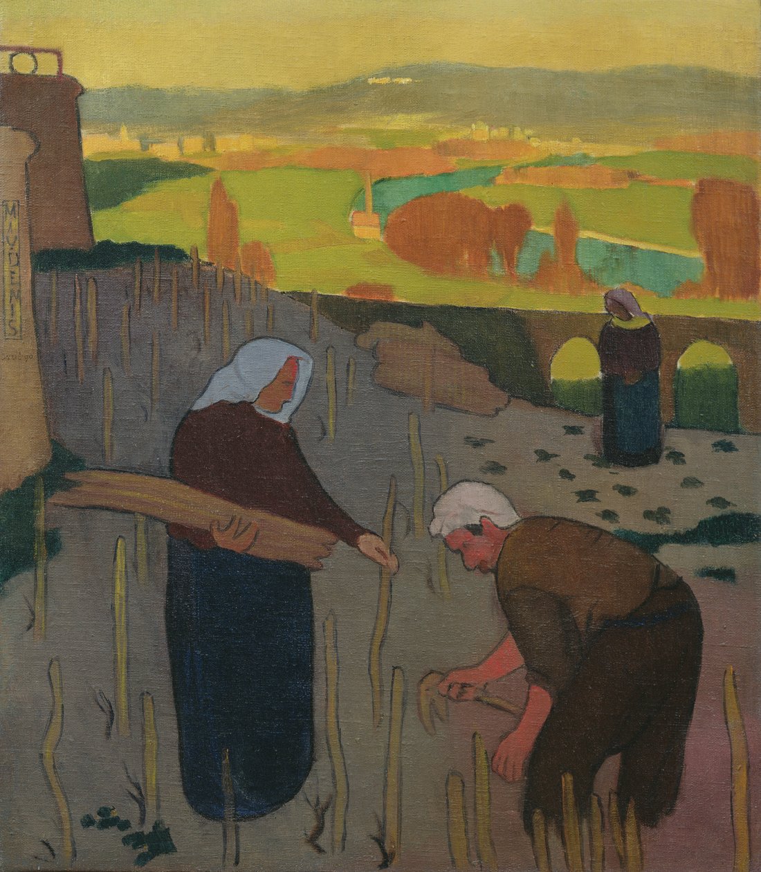 Memória do Evening II ou, The Vineyard em Le Pecq, 1890 de Maurice Denis