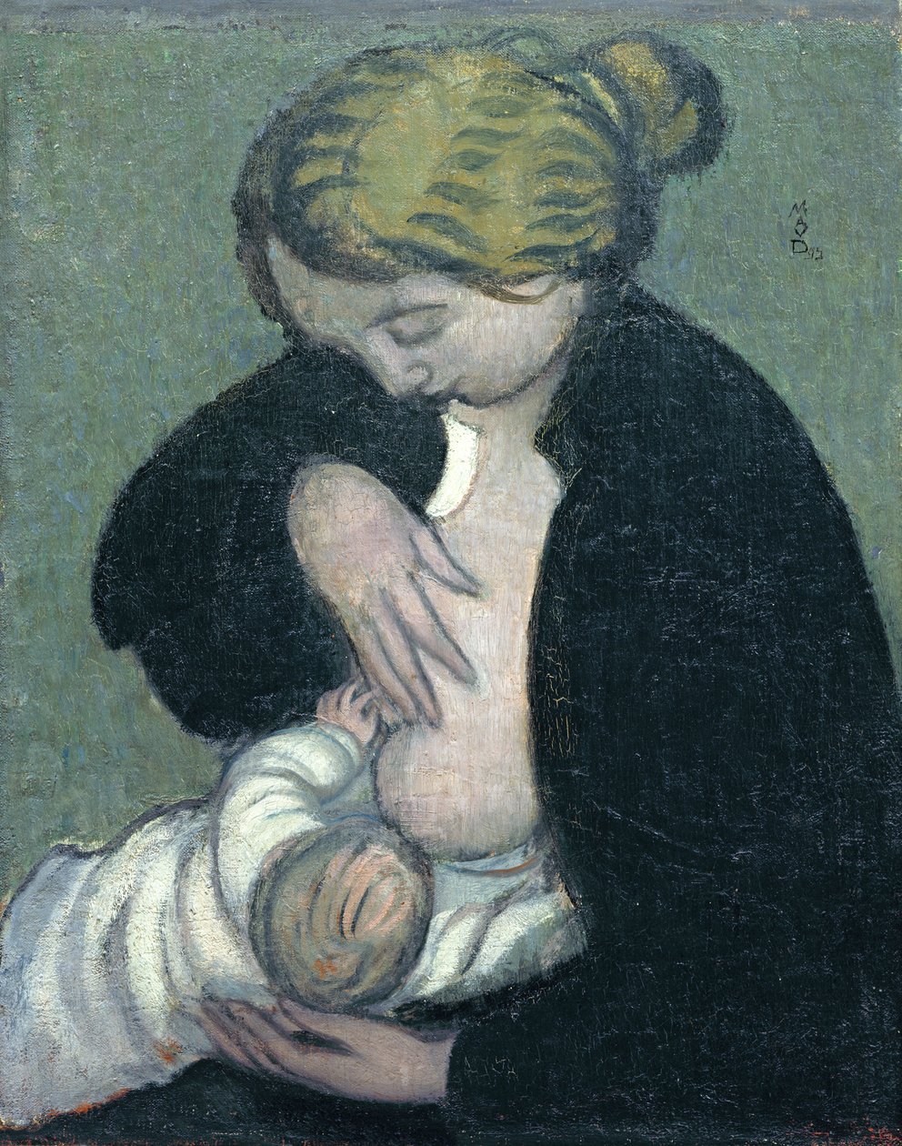 Mãe em uma camisa preta, 1895 de Maurice Denis