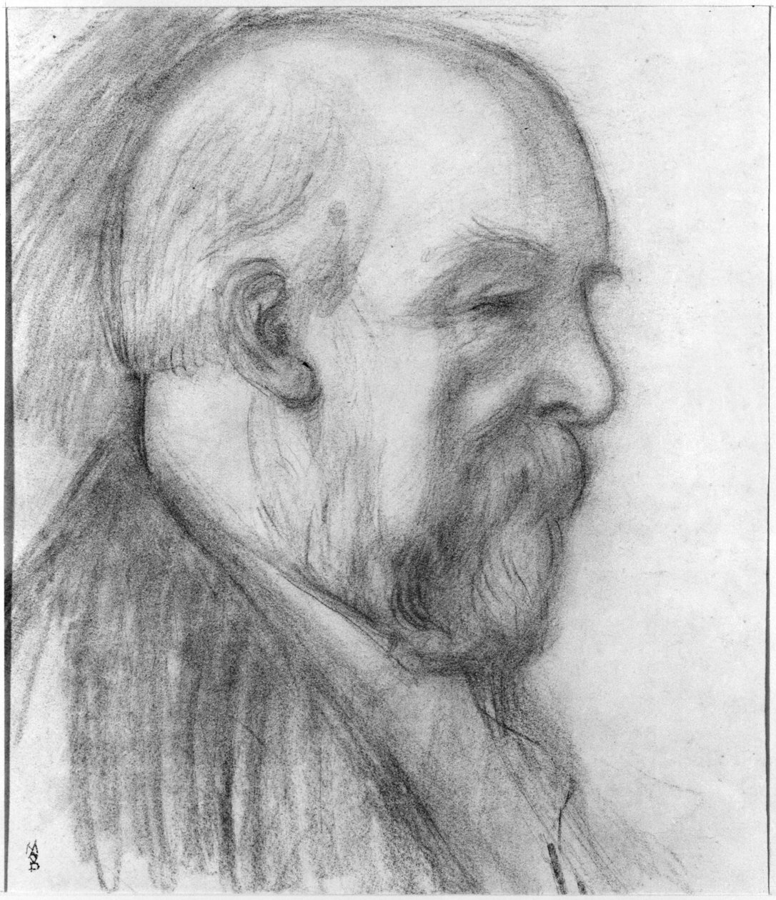 Odilon Redon (1840-1916) 1899 (carvão) de Maurice Denis
