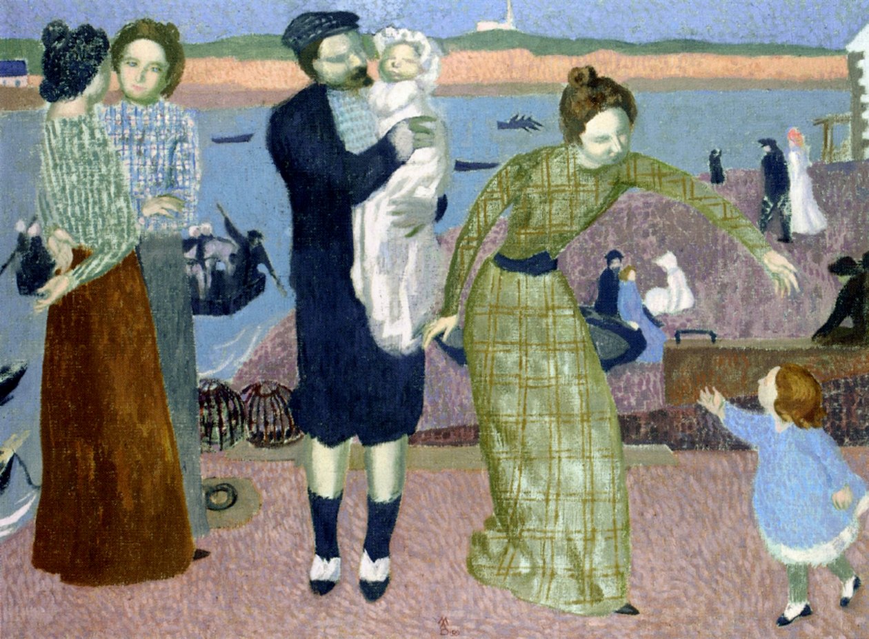 Parisienses à beira-mar, 1899 de Maurice Denis