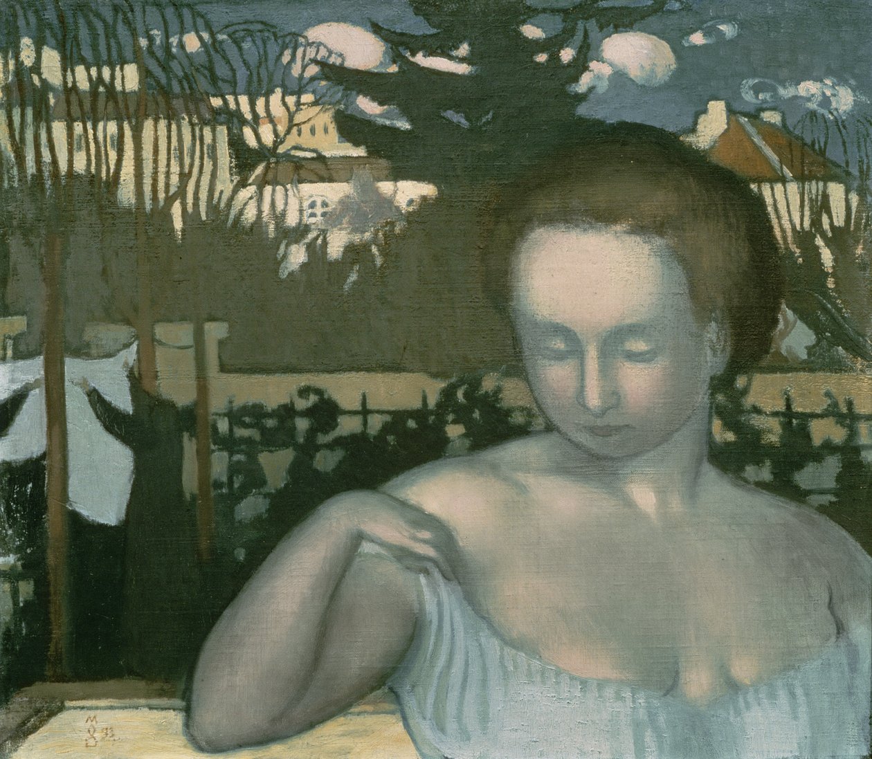 Retrato de Marthe Denis, a esposa do artista, 1893 de Maurice Denis