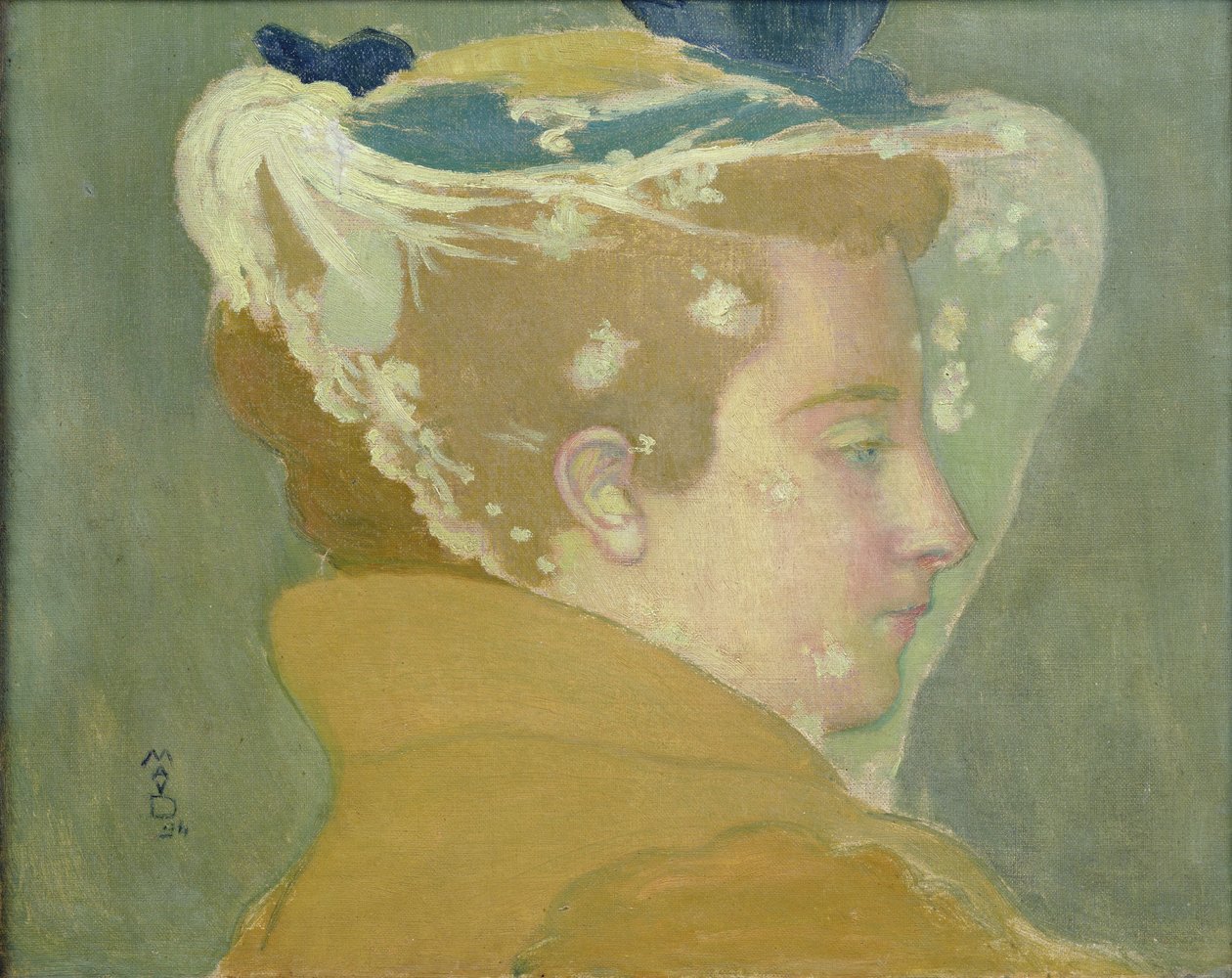 Retrato de Marthe com um véu branco, 1894 de Maurice Denis