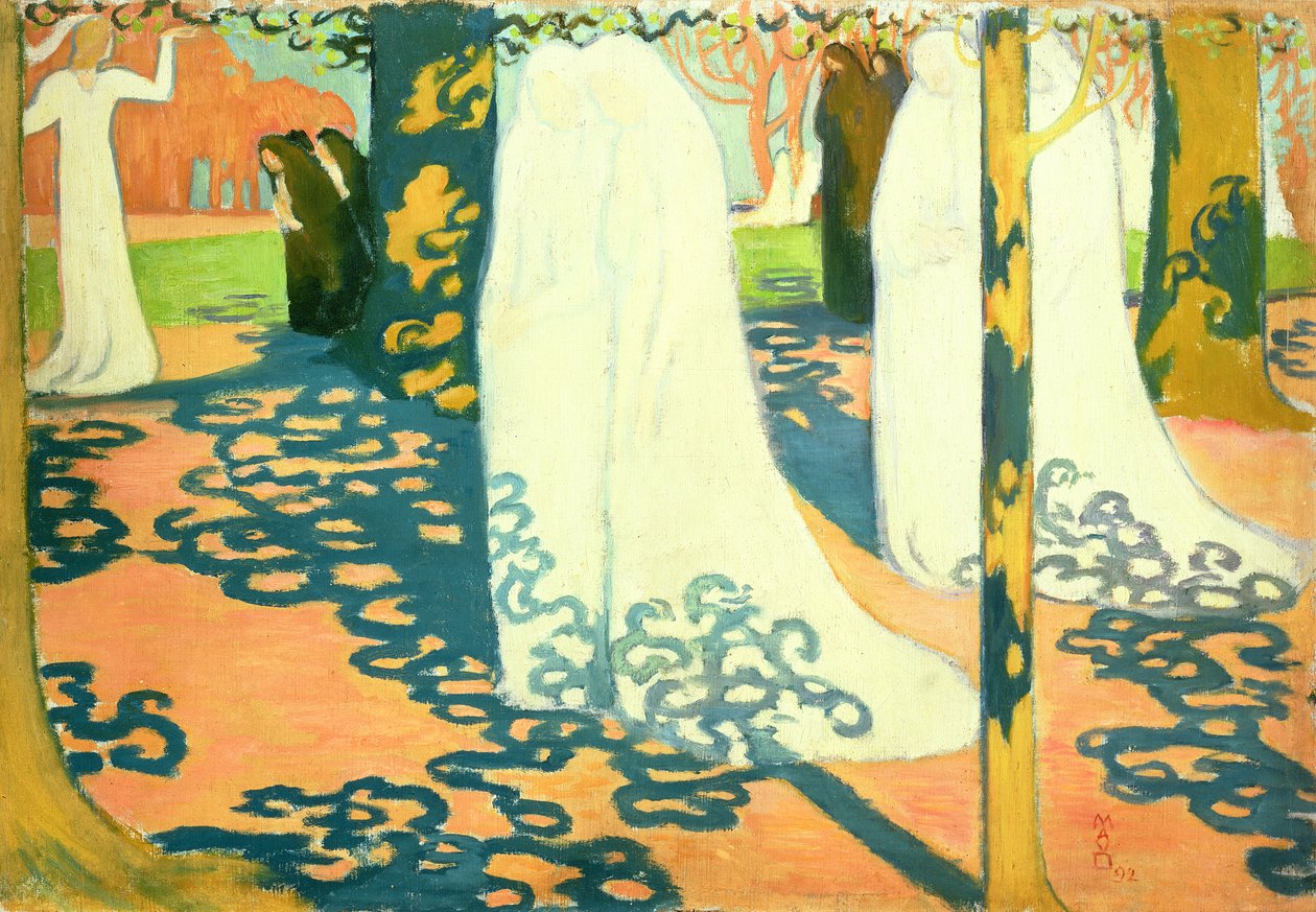 Procissão sob as árvores, 1892 de Maurice Denis