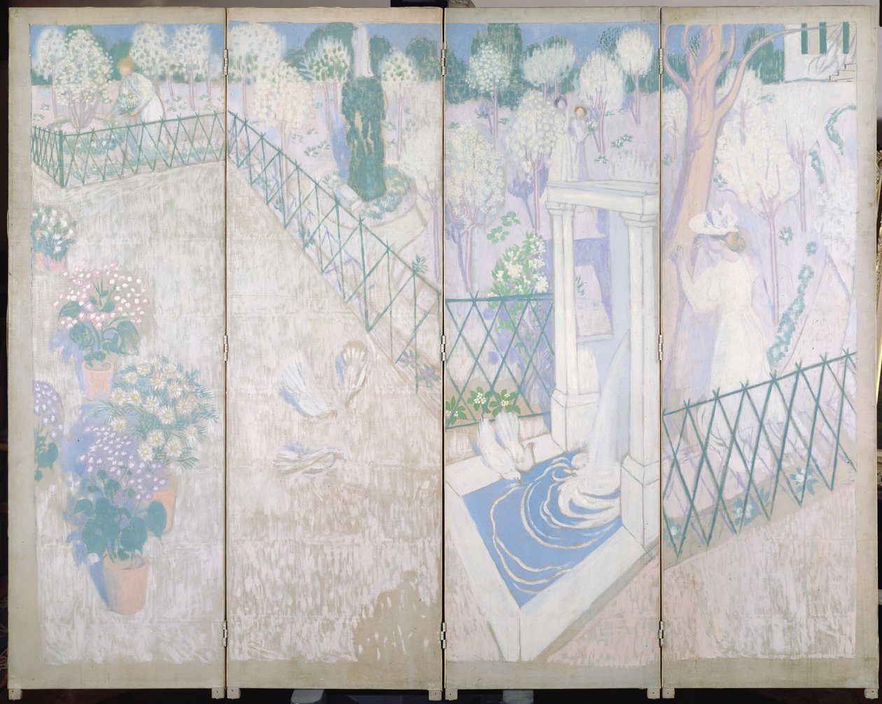 Tela com pombas, c.1896 de Maurice Denis