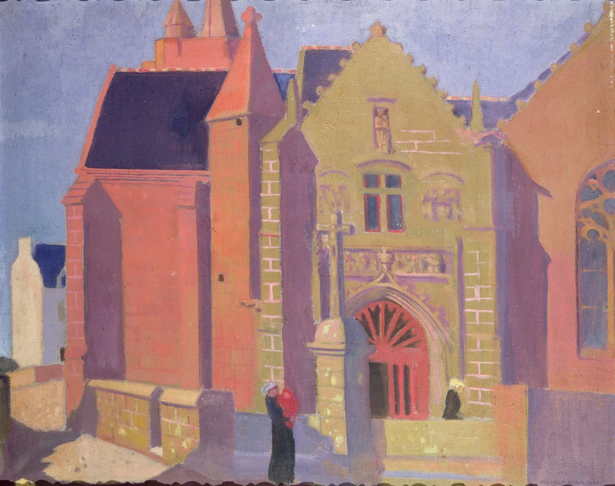 A igreja de Notre-Dame de la Clarte em Perros-Guirac, 1923 de Maurice Denis