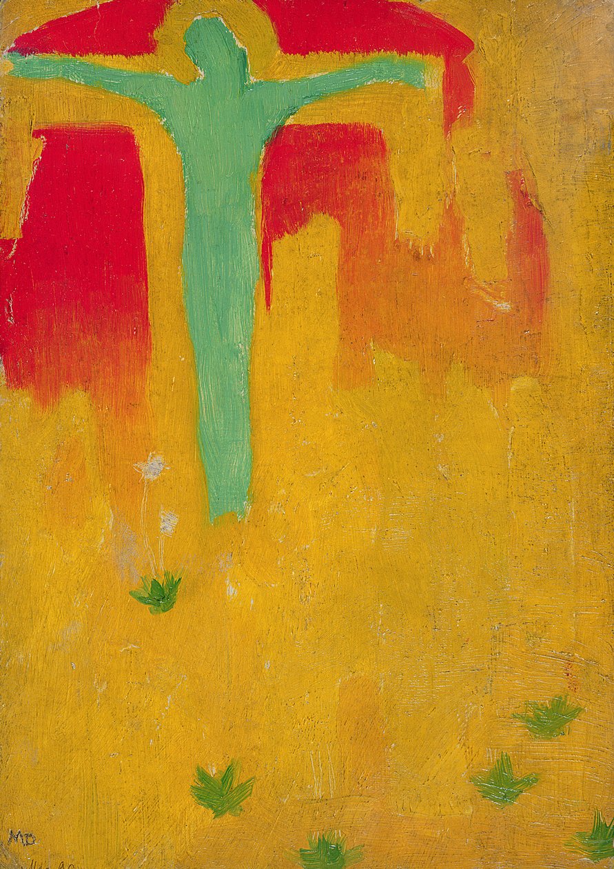 O Cristo Verde, 1890 (óleo no papelão) de Maurice Denis