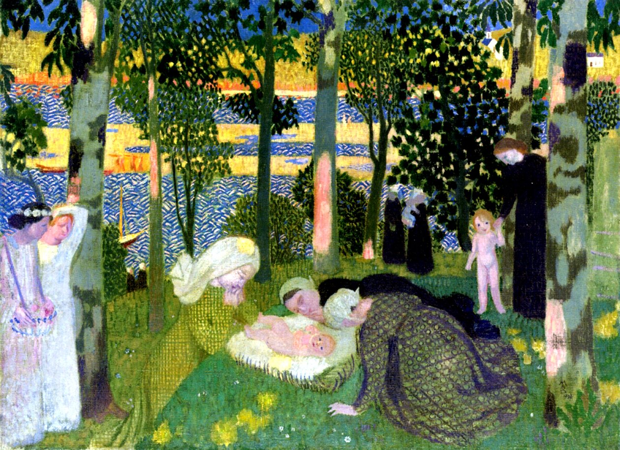 O recém nascido, 1900 de Maurice Denis