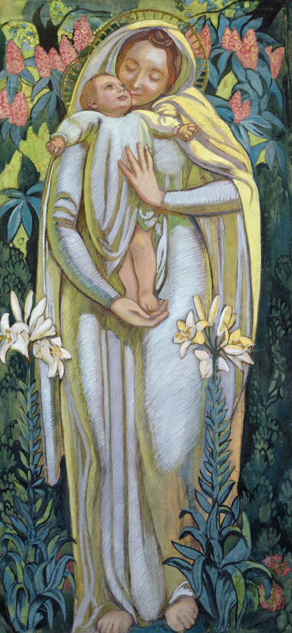 A Virgem com um Beijo, 1919 de Maurice Denis