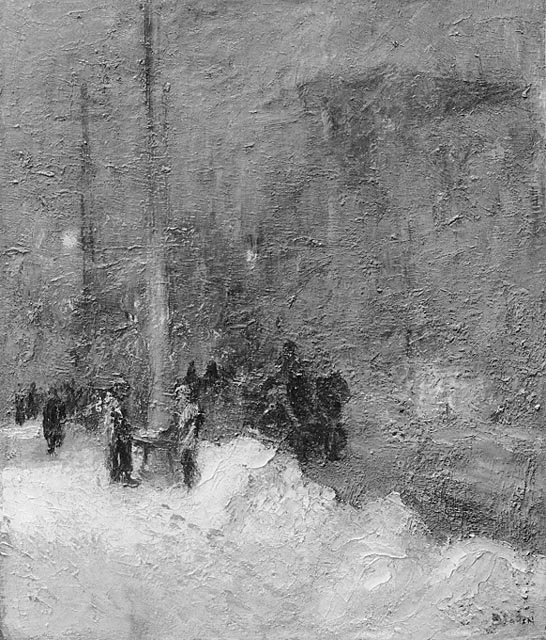 Tempestade de neve, noite de Maurice Galbraith Cullen