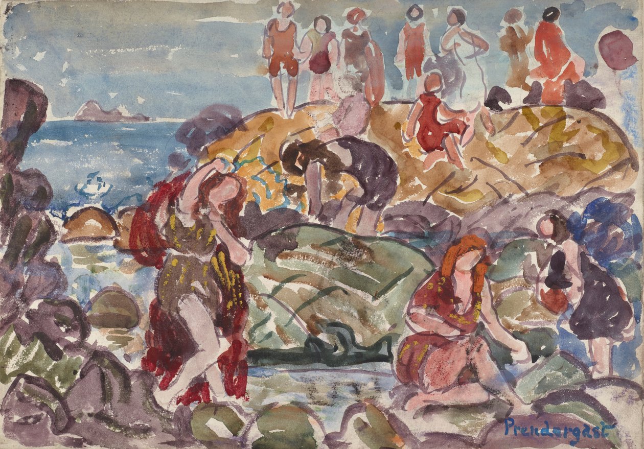 Nova Inglaterra ShorenAlemão: New England Coast de Maurice Brazil Prendergast