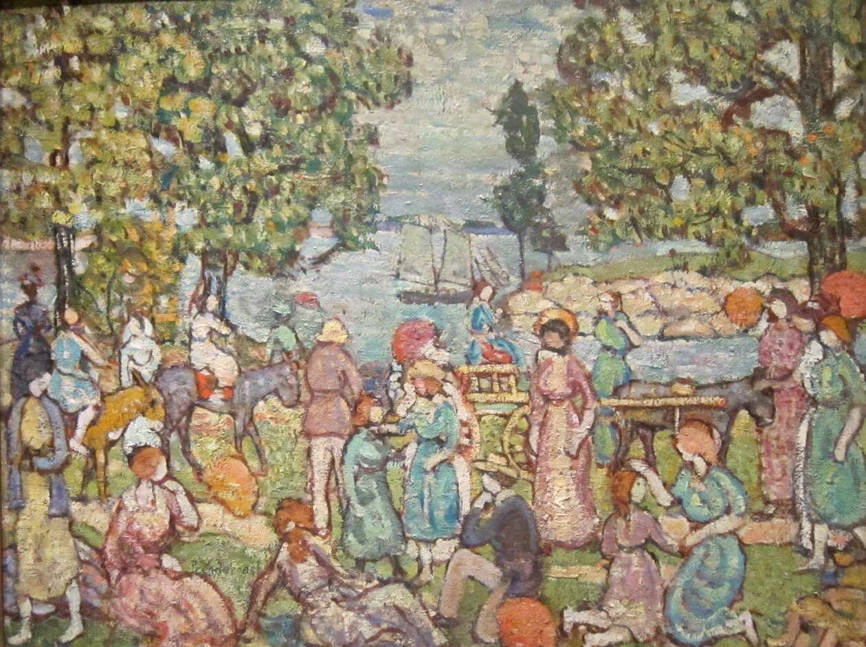 Na Praia, No 3nDeutsch: Am Strand, Nr. 3n de Maurice Brazil Prendergast