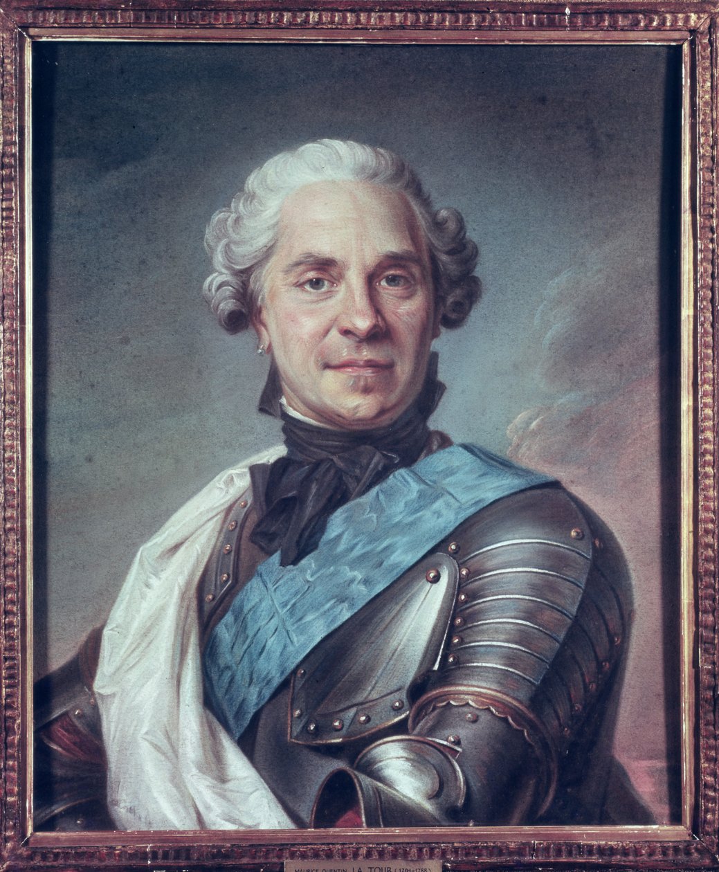 Marechal Maurício da Saxônia (1696-1750) (pastel sobre papel) de Maurice Quentin de La Tour